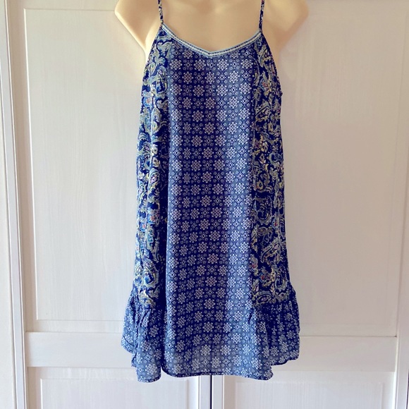 Hem & Thread Dresses & Skirts - Hem & Thread Boho Spaghetti Strap Sundress Sz S